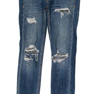 rag & bone dre capri jeans boyfriend fit S29 riped